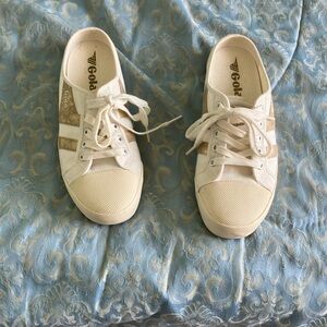 Gola Cream and Gold Casual Sneakers